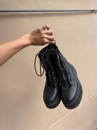 Botas de piel Steve Madden Negras
