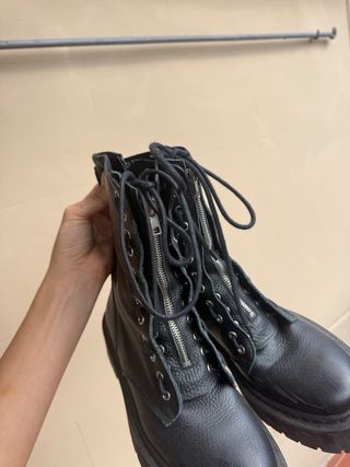 Botas de piel Steve Madden Negras