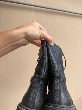 Botas de piel Steve Madden Negras