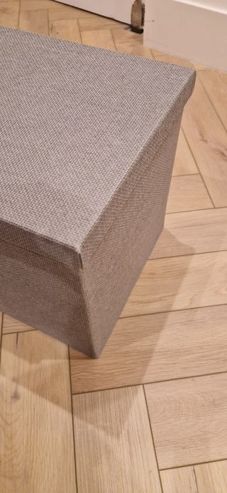 Caja Almacenaje Ikea Kvarnvik Gris Cartón duro. 