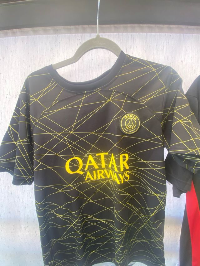 Camiseta PSG Qatar Airways Negra Talla M