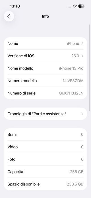 iPhone 13 Pro 256GB color Grafite