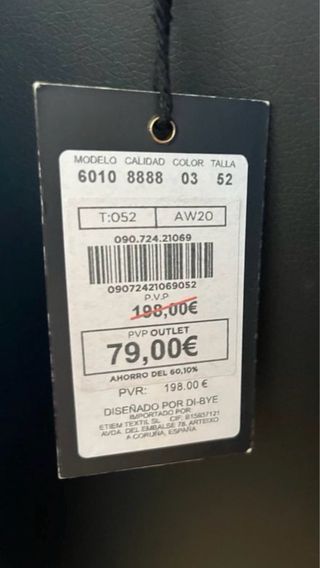 Cazadora DI BYE del estilo de las BELSTAFF