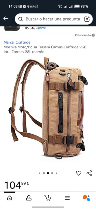 Mochila de viaje Overmont