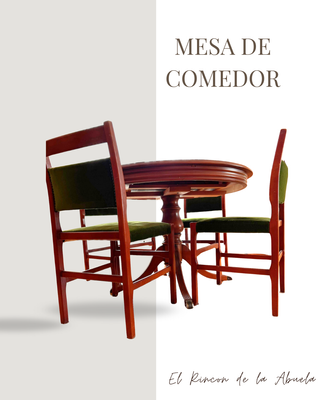 Conjunto Comedor: Mesa Extensible + 4 Sillas