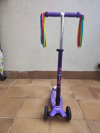 Patinete infantil morado 3 ruedas