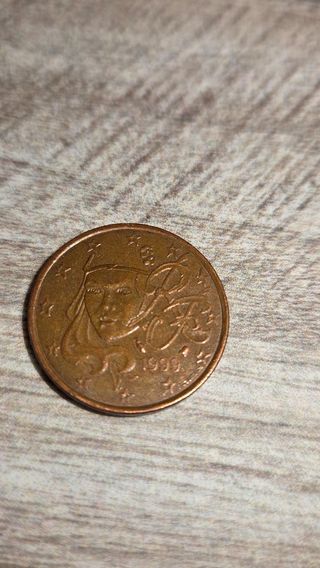 moneda 5 céntimos 1999 Marianne Fabianne Courtiade