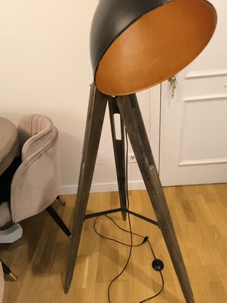 Lámpara diseño de pie industrial vintage