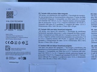 Teclado USB CoolBox con Lector DNIe