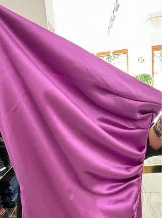 Vestito lungo viola lucido tg.42