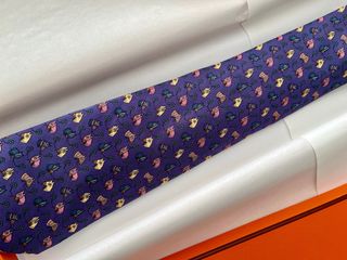 Corbata Hermes Seda Multicolor. original.