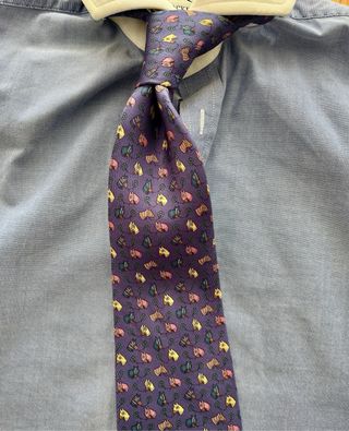 Corbata Hermes Seda Multicolor. original.
