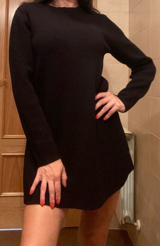 Vestido Zara Negro Talla M