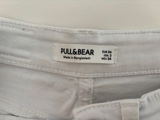 Pantalón corto blanco vaquero