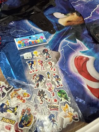 Lote decoración cumpleaños Sonic