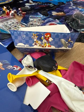 Lote decoración cumpleaños Sonic