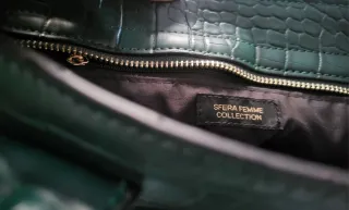 Bolso Sfera verde efecto piel