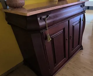 Mueble recibidor con espejo