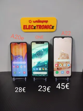 Samsung A22, Motorola ONE e Samsung A20e