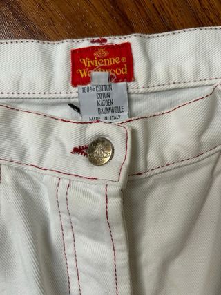 Jeans Vivienne Westwood Bianchi Taglia 44