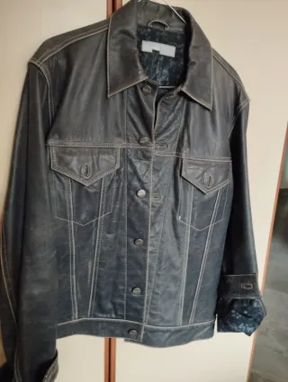 Giubbotto pelle ICEBERG vintage,vera pelle