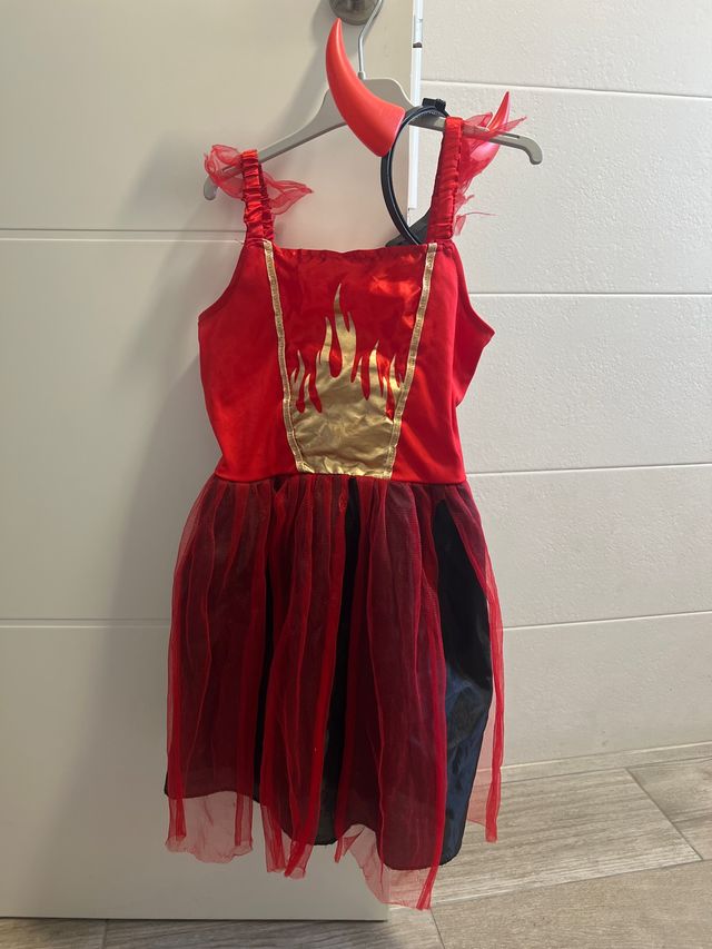 Disfraz Diabla Niña 6-7 Años Halloween