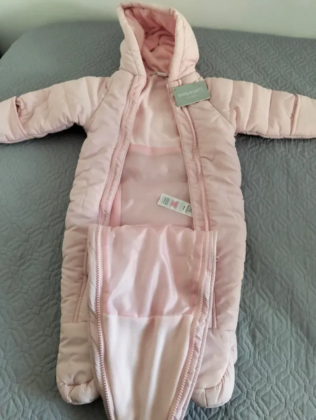 Mono bebé niña rosa con etiqueta T. 6-9