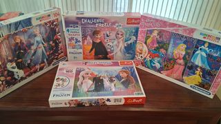 Lotes Puzzles Frozen y Princesas Disney