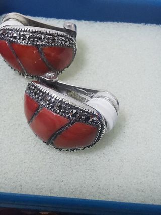 Pendientes Cinquessence Plata Coral