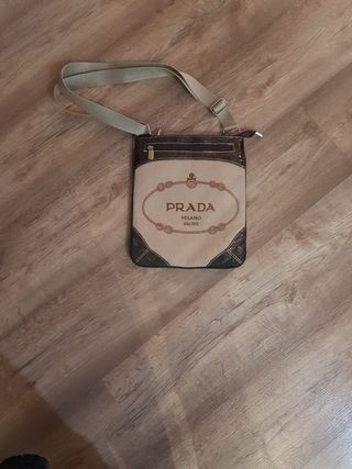 Bandolera Prada Beige y Marrón