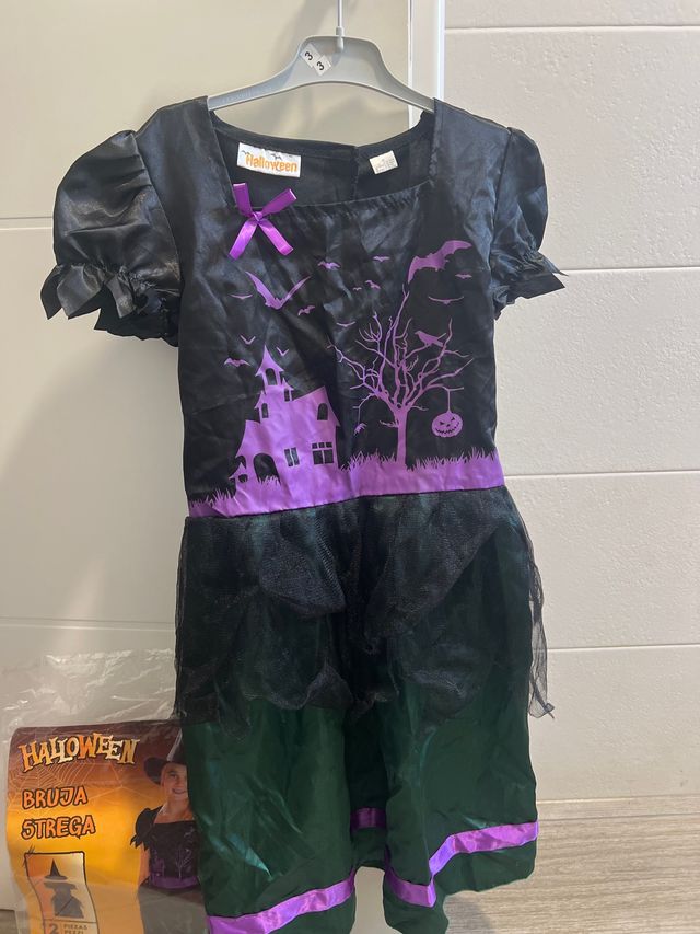 Disfraz Bruja Halloween Niña 7-10 Años