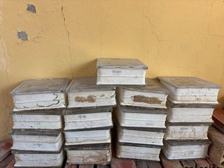 Ladrillos de vidrio transparente