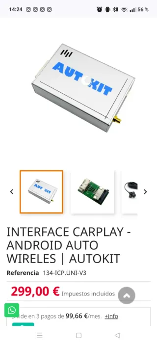 Centralita Android Auto Autokit