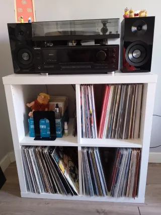 Vinilos + Tocadiscos + Amplificador + Altavoces