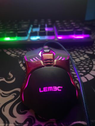 Ratón Gaming LEMEC Rojo