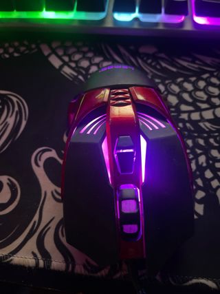 Ratón Gaming LEMEC Rojo