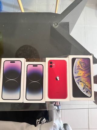 Cajas de iPhone Apple (Morado, Rojo)
14 
14 promax