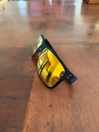Gafas Oakley Negro Dorado Lente Amarilla