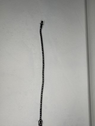 Bracciale tennis con pietre nere
