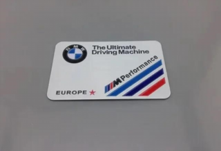 PLACA LOGO BMW M PERFORMANCE EUROPE