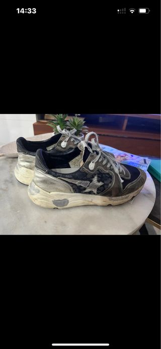 Golden Goose Sneakers Plata y Negro