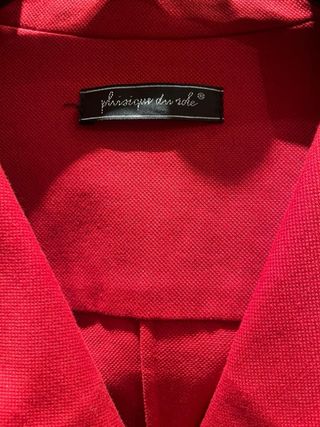 Giacca elegante in cotone rossa