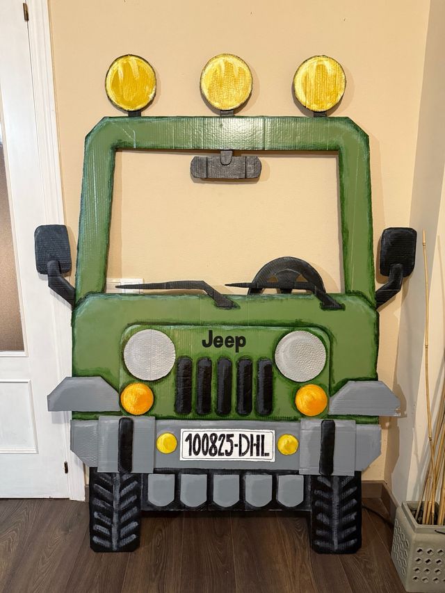 Atrezzo Photocall Jeep Cumpleaños/Boda/eventos