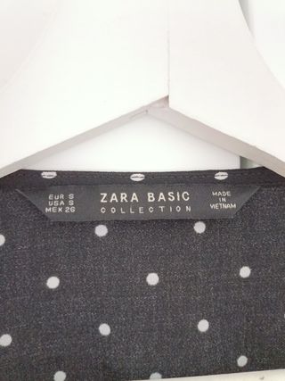 Camisa Zara lunares manga larga