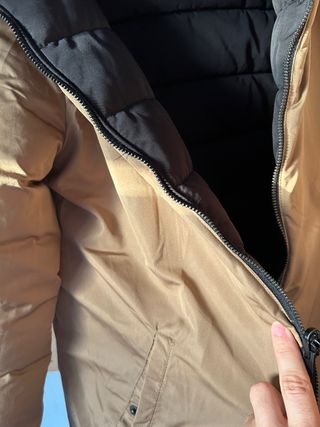 Chaqueta acolchada reversible mujer con capucha