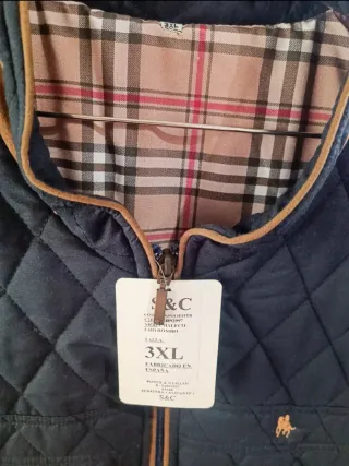 Chaleco S&C invierno acolchado cuadros
