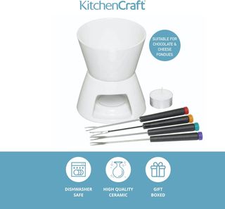 ✨ - KitchenCraft Schokoladenfondue-Set in Geschenk