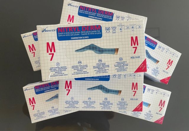 7 Confezioni Guanti Nitrile Derm M