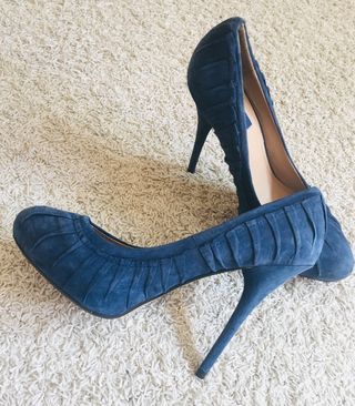 Tacones Zara Azul 40 Nuevos