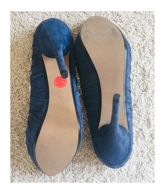 Tacones Zara Azul 40 Nuevos